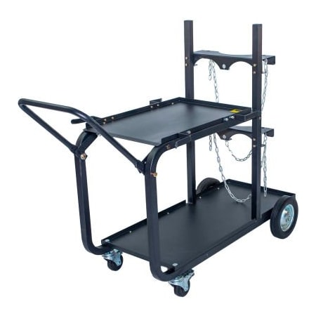 Metal Man Work Gear Metal Man  - Heavy Duty Single/Dual Bottle Welding Cart UWC4